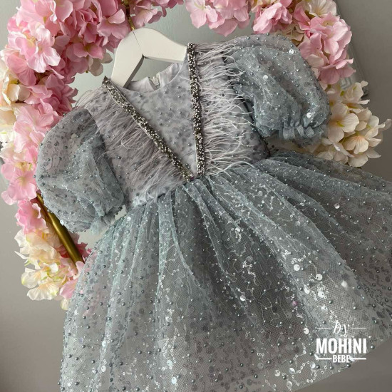 Rochie fetita Gray Sparkles