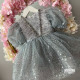 Rochie fetita Gray Sparkles