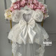 Rochie Botez Albă cu Dantelă Fină, Fundă Mare și Decolteu Inimă – Rochie Prințesă Elegantă | White Beauty