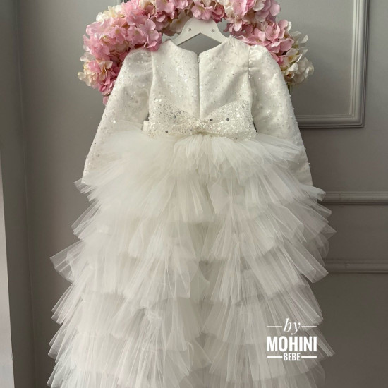 Rochie alba fetita White Real Princess Tail