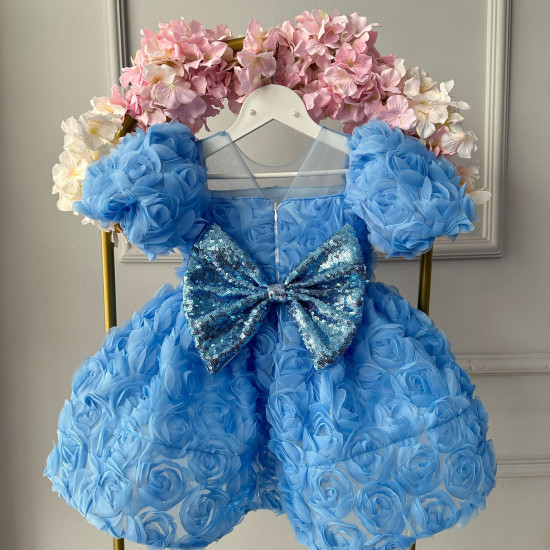 Rochie eleganta fetite Blue Angel Roses