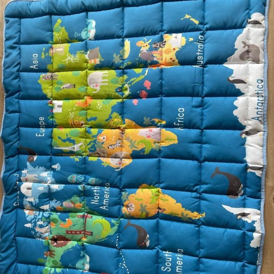 Saltea de joaca pentru copii BLUE MAP