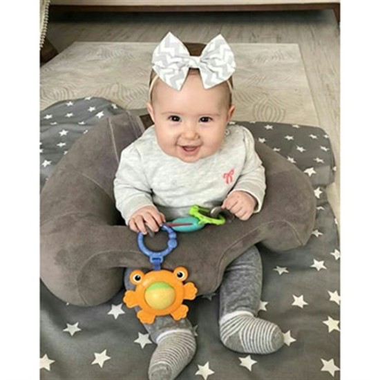 Fotoliu bebe, scaun de bebelus, GRAY DARK BLUE