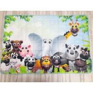 Saltea de joaca/pilota pentru copii JUNGLE ANIMALS