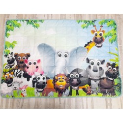 Saltea de joaca/pilota pentru copii JUNGLE ANIMALS