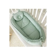 Set baby nest GRAY din bumbac organic