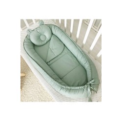 Set baby nest GRAY din bumbac organic