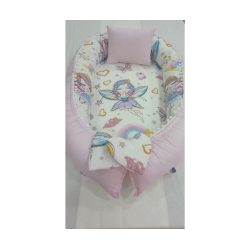 Baby nest BUTTERFLY din bumbac organic