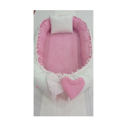 Baby nest PINK din bumbac organic