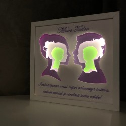 Lampa de veghe, tablou 3d personalizat, 3 GENERATII