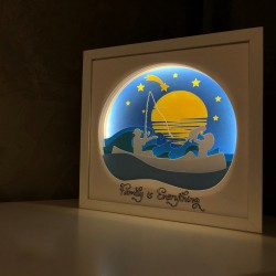 Lampa de veghe, tablou 3d personalizat, FAMILY IS EVERYTHING