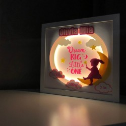 Lampa de veghe, tablou 3d personalizat, MOON
