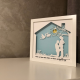 Lampa de veghe, tablou 3d personalizat, BABY'S COMING