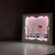 Lampa de veghe, tablou 3d personalizat, LA VIE EN ROSE