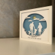 Lampa de veghe, tablou 3d personalizat, GODPARENTS