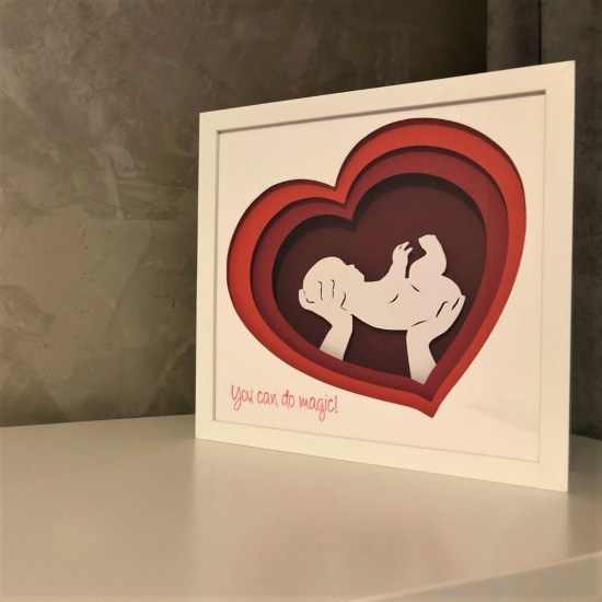 Lampa de veghe, tablou 3d personalizat, NEW BABY BORN