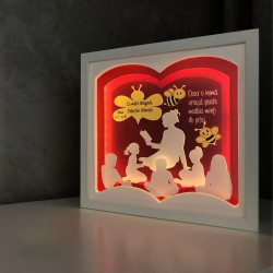 Lampa de veghe, tablou 3d personalizat, TEACHER 2