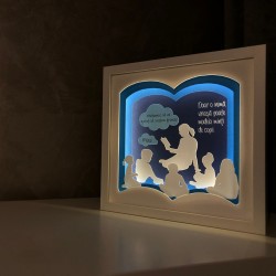Lampa de veghe, tablou 3d personalizat, TEACHER