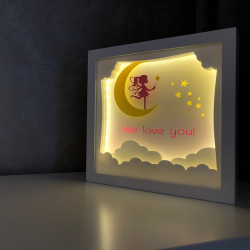 Lampa de veghe, tablou 3d personalizat, TINKERBELL