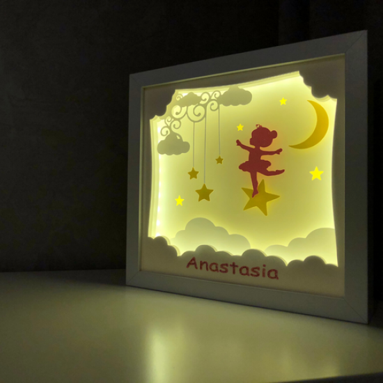 Lampa de veghe, tablou 3d personalizat, STAR GIRL