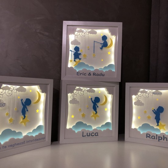 Lampa de veghe, tablou 3d personalizat, SPECIAL BOY