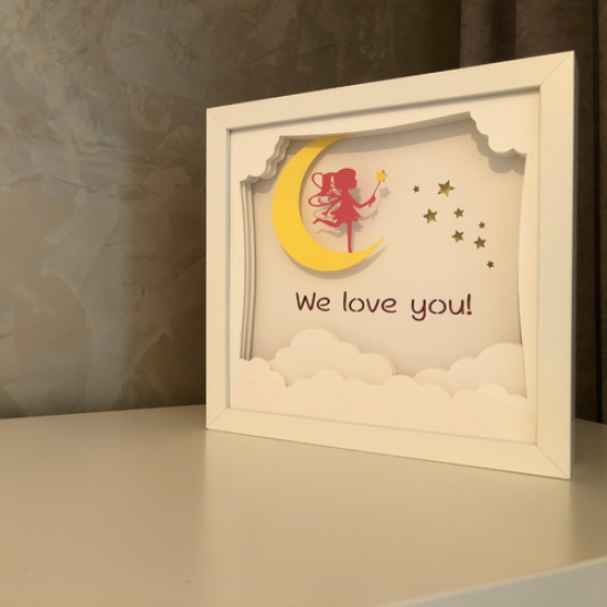 Lampa de veghe, tablou 3d personalizat, TINKERBELL