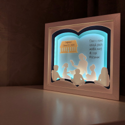 Lampa de veghe, tablou 3d personalizat, FOR TEACHER