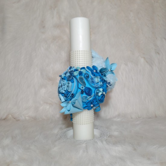Lumanare botez ART BLUE