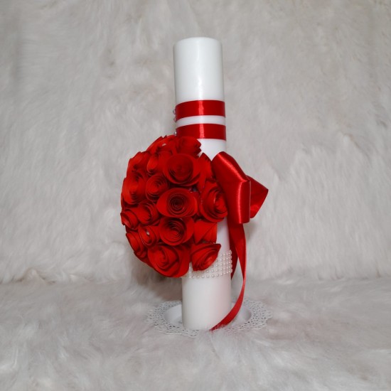 Lumanare botez RED ROSES