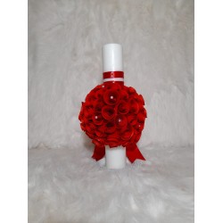 Lumanare botez RED ROSES