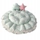 Baby nest GREEN  STAR din bumbac organic cu arcada si plasa protectoare, 5 piese