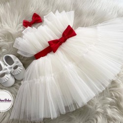 Rochie fetita Red White