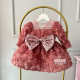 Rochie cu flori 3d - Rochie roz prafuit Angel Roses