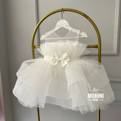 Rochie de botez fete - Rochie alba Bellissima