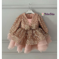 Rochie fete CERYS GOLD ROSE