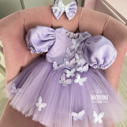 Rochie fete Lilac Butterflies