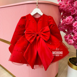 Rochie fetita Red Pearls