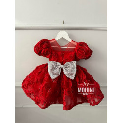 Rochie fete Red Flower Girl