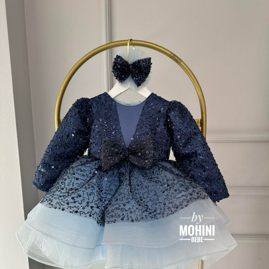 Rochie prințesă fetiță - rochie paiete cu trena Arrya