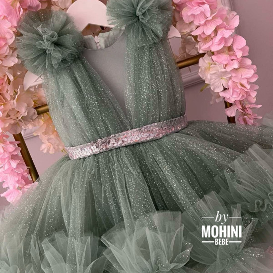 Rochie fete Silver Green Suki