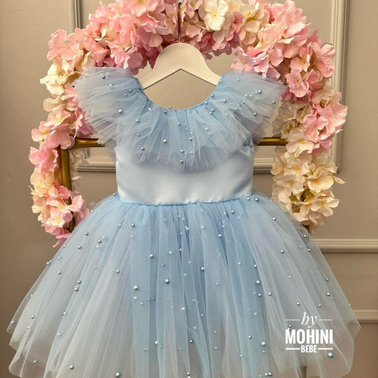 Rochie fete Little Blue Pearls