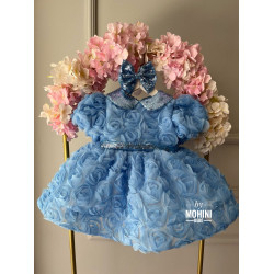 Rochie eleganta fetite New Blue Angel Roses