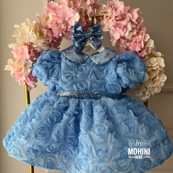 Rochie eleganta fetite New Blue Angel Roses