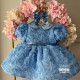 Rochie eleganta fetite New Blue Angel Roses