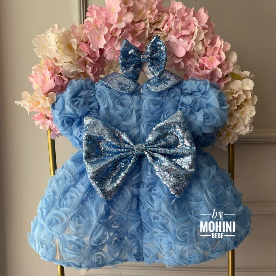 Rochie eleganta fetite New Blue Angel Roses