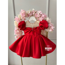 Rochița pentru evenimente copii - Rochie rosie Angelica