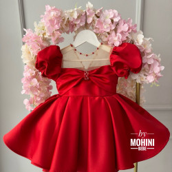 Rochița pentru evenimente copii - Rochie rosie Angelica