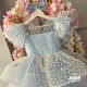 Rochie fete Blue Bubbles