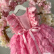 Rochie  botez fete Beautiful Baby Roses