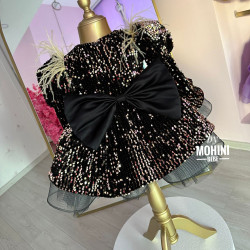 Rochie fete paiete Black Magia